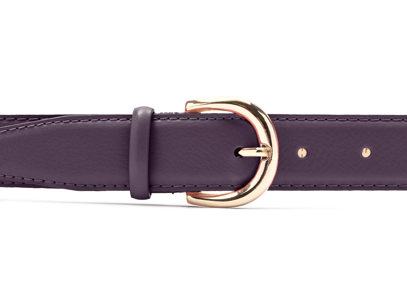 Кожаный фиолетовый женский джинсовый ремень B30-2095